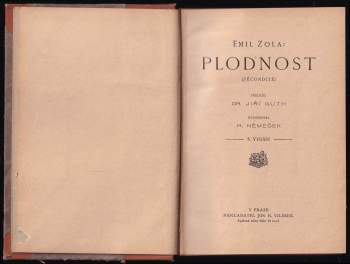 Émile Zola: Plodnost