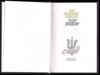 Luis de Góngora y Argote: Plody Tantalovy