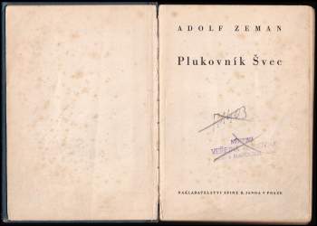 Adolf Zeman: Plukovník Švec