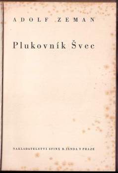 Adolf Zeman: Plukovník Švec