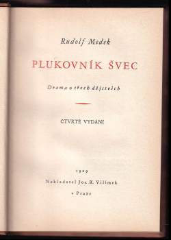 Rudolf Medek: Plukovník Švec