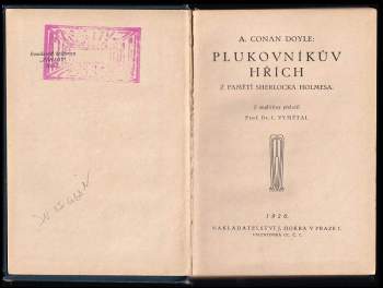 Arthur Conan Doyle: Plukovníkův hřích