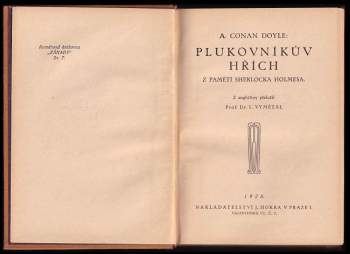 Arthur Conan Doyle: Plukovníkův hřích