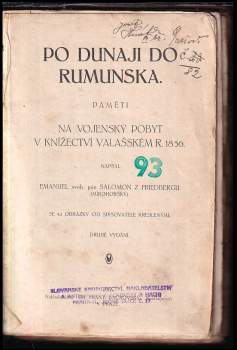 Emanuel Salomon Friedberg-Mírohorský: Po Dunaji do Rumunska