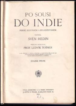 Sven Hedin: Po souši do Indie