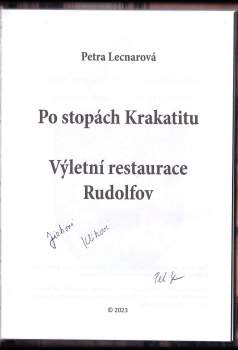 Petra Lecnarová: Po stopách Krakatitu