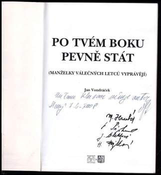 Jan Vondráček: Po tvém boku pevně stát