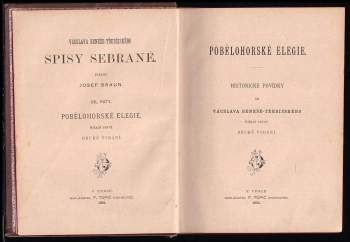 Václav Beneš-Třebízský: Pobělohorské elegie
