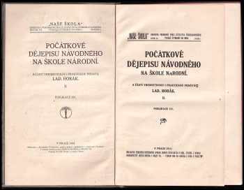 Ladislav Horák: Počátkové dějepisu návodného na škole národní