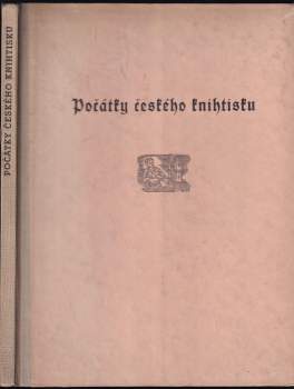 Počátky českého knihtisku