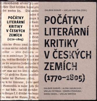 Počátky literární kritiky v českých zemích (1770-1805)