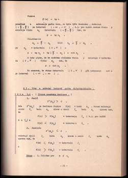 Josef Korous: Počet diferenciální