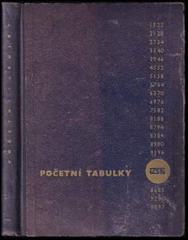 H Zimmermann: Početní tabulky