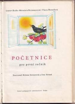 Gustav Kníže: Početnice pro 1. ročník