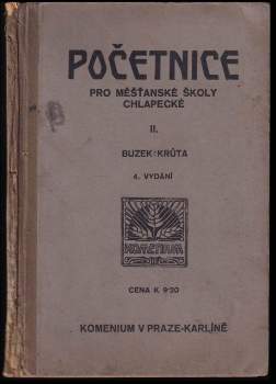 Početnice pro jednoroční učebné kursy [IV. třídy] při měšťanských školách