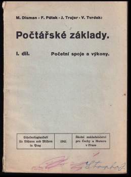 Miloslav Disman: Počtářské základy