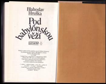 Blahoslav Hruška: Pod babylónskou věží