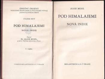 Alois Musil: Pod Himalajemi