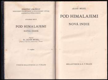 Alois Musil: Pod Himalajemi