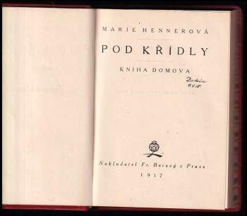 Marie Pujmanová: Pod křídly