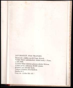 Jan Hostáň: Pod prapory