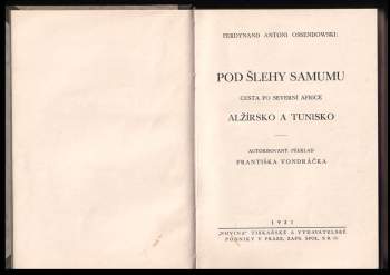 Ferdynand Antoni Ossendowski: Pod šlehy samumu