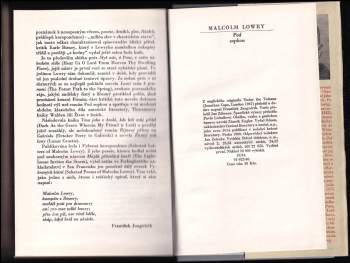 Malcolm Lowry: Pod sopkou