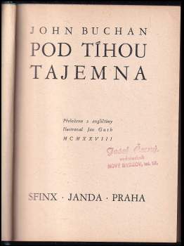 John Buchan: Pod tíhou tajemna