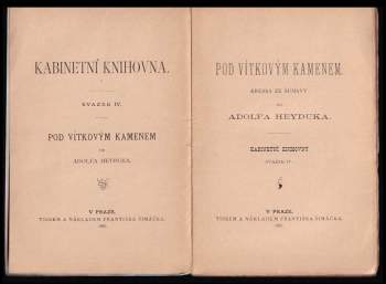 Adolf Heyduk: Pod Vítkovým kamenem