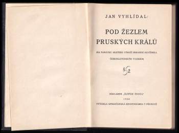 Jan Vyhlídal: Pod žezlem pruských králů