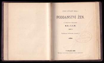 John Stuart Mill: Poddanství žen