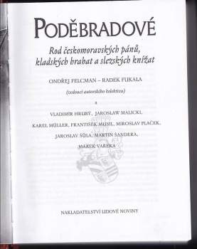 Radek Fukala: Poděbradové