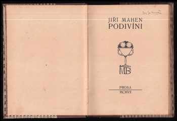 Jiří Mahen: Podivíni