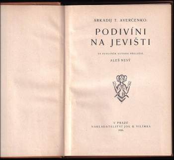 Arkadij Timofejevič Averčenko: Podivíni na jevišti