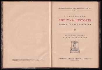 Edward Bulwer Lytton Lytton: Podivná historie