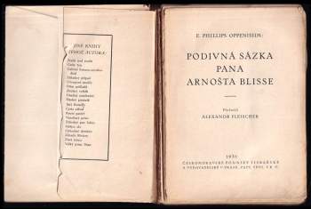 E. Phillips Oppenheim: Podivná sázka pana Arnošta Blisse