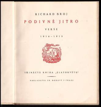 Richard Broj: Podivné jitro
