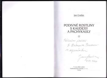 Podivné rostliny s kaudexy a pachykauly - DEDIKACE JAN GRATIAS