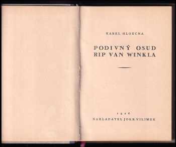 Karel Hloucha: Podivný osud Rip van Winkla