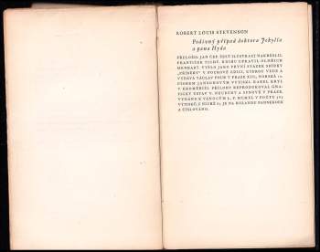 Robert Louis Stevenson: Podivný případ doktora Jekylla a pana Hyda