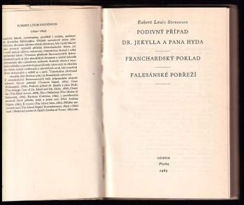 Robert Louis Stevenson: Podivný případ dr. Jekylla a pana Hyda ; Franchardský poklad ; Falesánské pobřeží