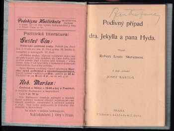 Robert Louis Stevenson: Podivný případ dra. Jekylla a pana Hyda