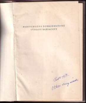 Jules Verne: Podivuhodná dobrodružství výpravy Barsacovy