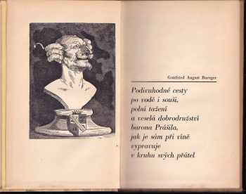 Gottfried August Bürger: Podivuhodné cesty po vodě i souši, polní tažení a veselá dobrodružství barona Prášila, jak je sám při víně vypravuje v kruhu svých přátel