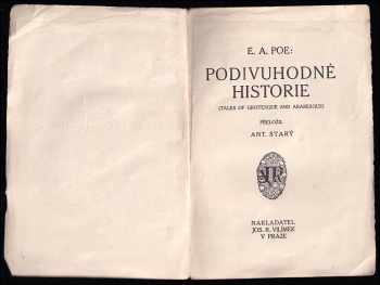 Edgar Allan Poe: Podivuhodné historie