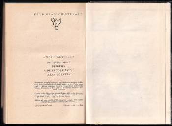Miloš Václav Kratochvíl: Podivuhodné příběhy a dobrodružství Jana Kornela