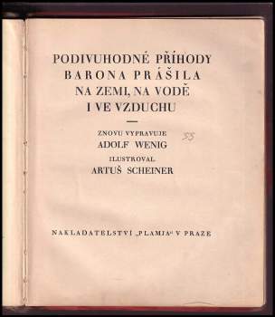 Adolf Wenig: Podivuhodné příhody barona Prášila na zemi, na vodě i ve vzduchu