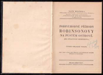 Daniel Defoe: Podivuhodné příhody Robinsonovy na pustém ostrově