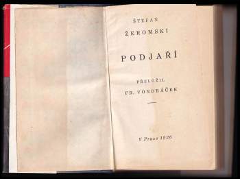 Stefan Žeromski: Podjaří