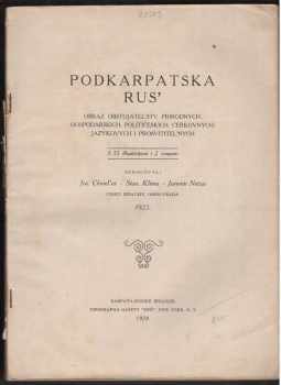 Josef Chmelař: Podkarpatska rus´